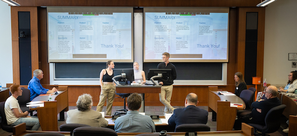 Two Intelligence++ students present at the 2023 showcase competition